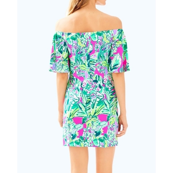 Lilly Pulitzer Fawcett Off‎ Shoulder Dress - Picture 2 of 9